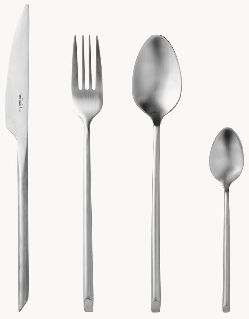 Conjunto de talheres escovados Sletten, 4 pessoas, conjunto de 16