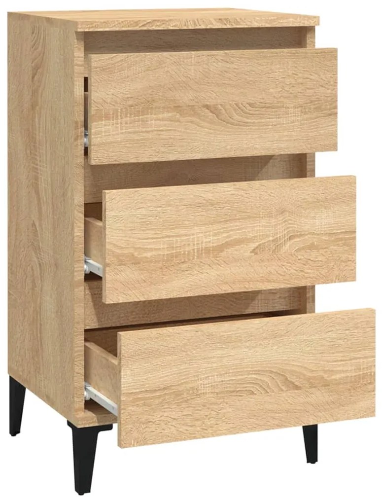Mesa de cabeceira 40x35x70 cm derivados madeira carvalho sonoma