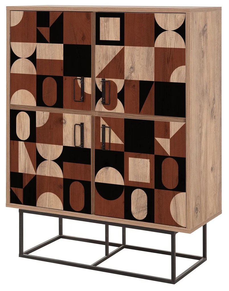 Armário Multiusos Quantum – Pinho Atlântico – 93x115x36 cm