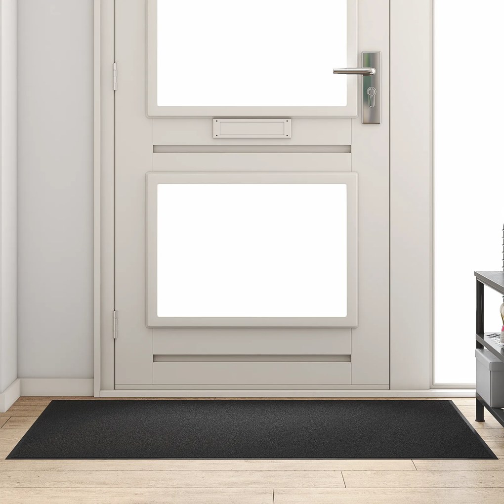 Capacho Retangular vidaXL Preto 90x150 cm