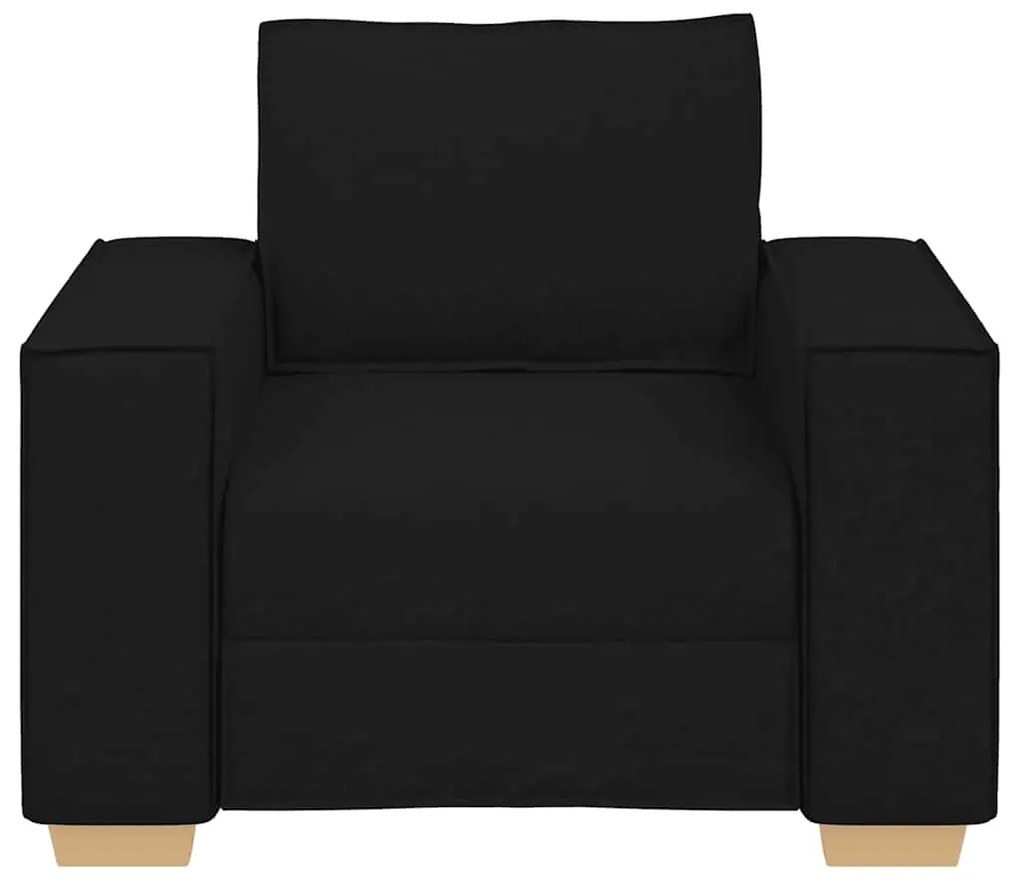 Sofá-cadeira Preto 60 cm Tecido
