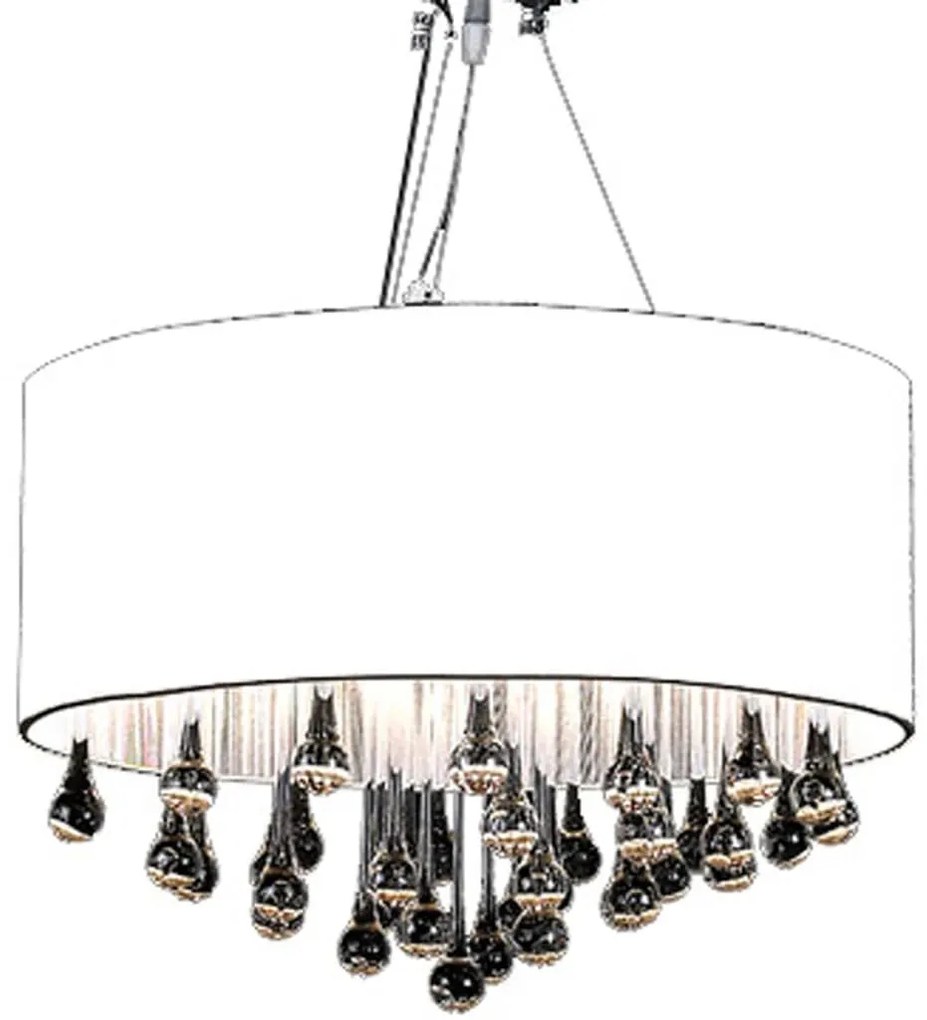 Lustre com 85 cristais branco