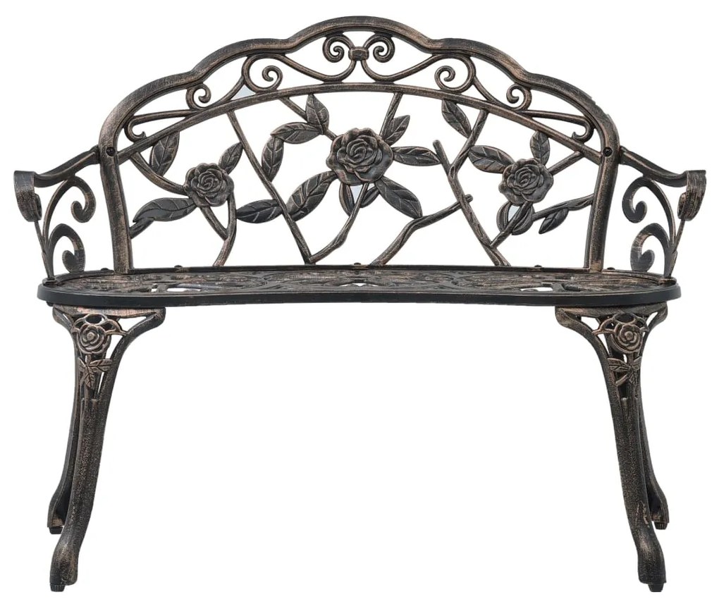Banco bistrô 100 cm alumínio fundido bronze