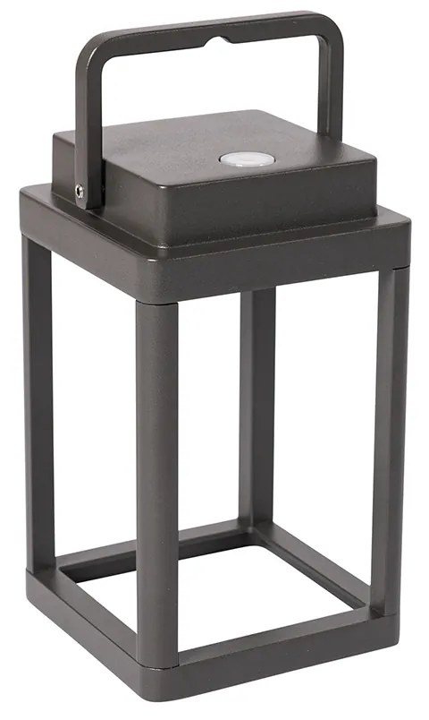 Candeeiro de mesa de exterior cinzento escuro com LED recarregável - Yara Moderno
