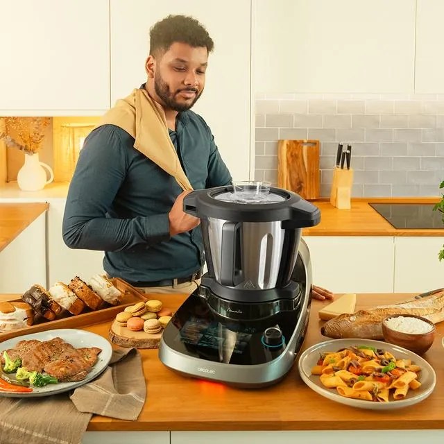 Robot de cozinha multifunções Mambo CooKing Victory com dispensador de alimentos