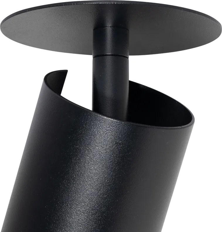 Foco embutido moderno preto GU10 50mm - Chels