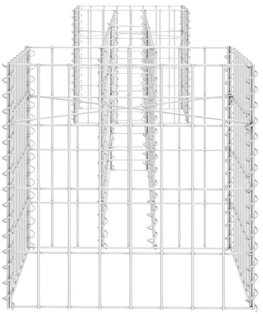 Gabião em forma de H fio de aço 260x40x40 cm