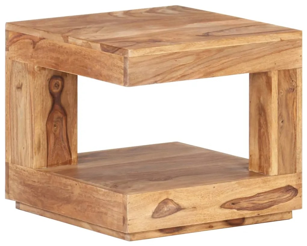 Mesa de centro 45x45x40 cm madeira de acácia maciça