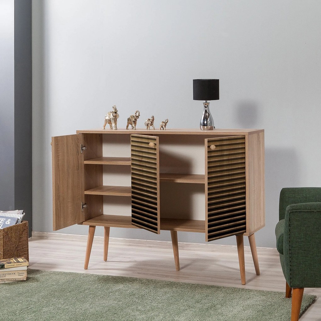 Console Mega – Carvalho Sonoma – 120x90x36 cm