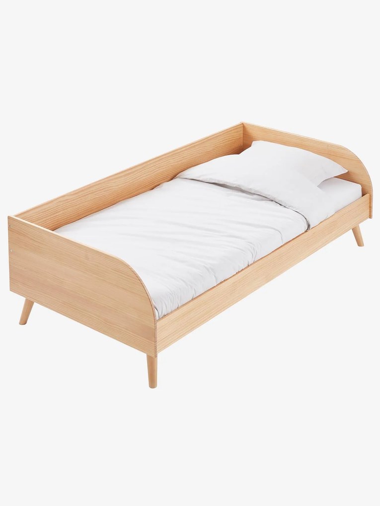 Sofá-cama Montessori, para criança, Confetes castanho medio liso