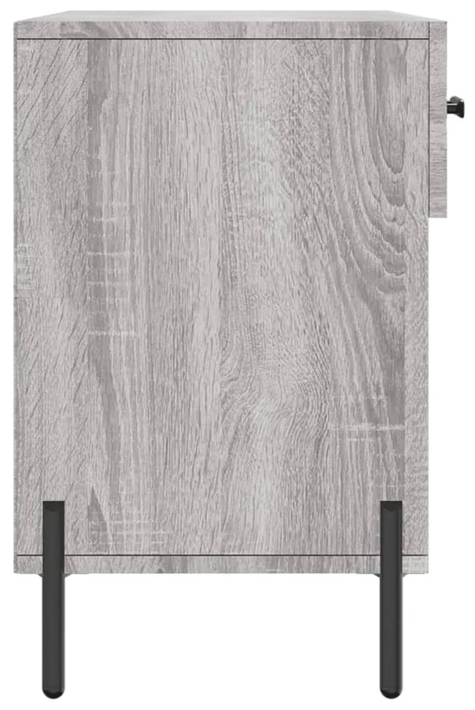 Banco sapateira 102x35x55 cm derivados madeira cinzento sonoma