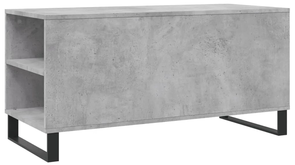Mesa de centro derivados de madeira cinza cimento
