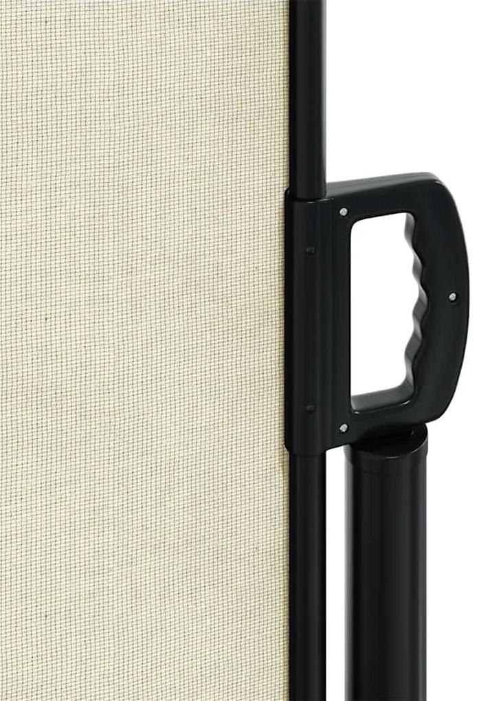 Toldo lateral retrátil 140x500 cm cor creme