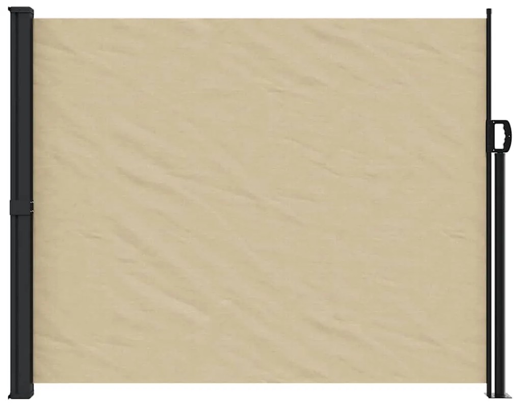 Toldo lateral retrátil 160x600 cm bege