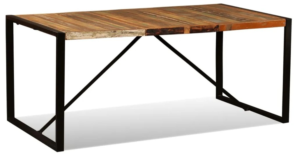 Mesa de jantar madeira reciclada maciça 180 cm