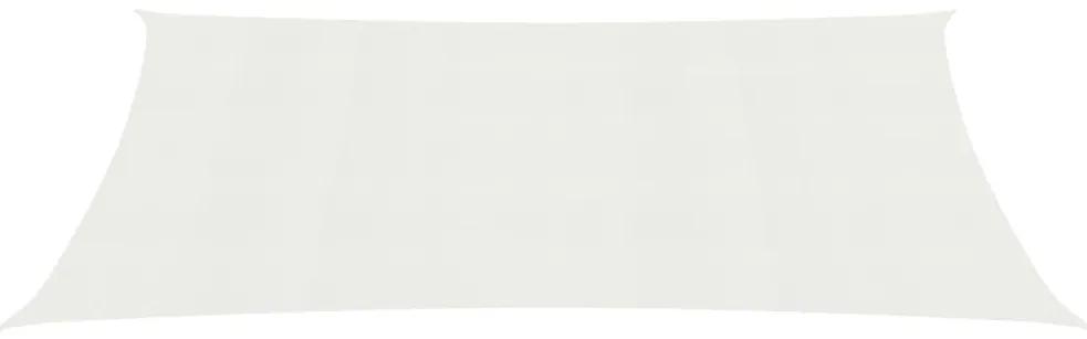 Para-sol estilo vela 160 g/m² 2,5x5 m PEAD branco