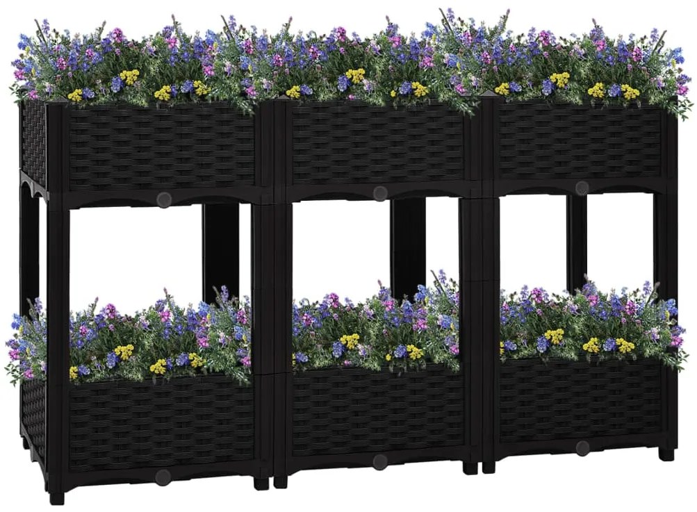 Canteiro elevado 120x40x71 cm polipropileno