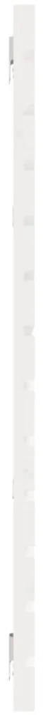 Cabeceira de parede 156x3x91,5cm madeira de pinho maciça branco