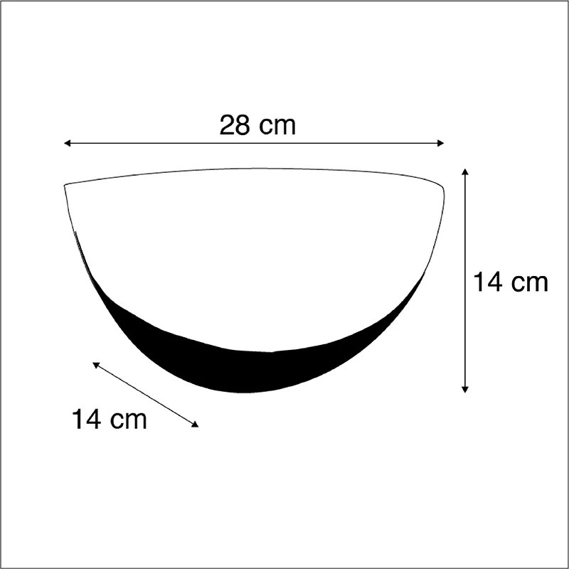 LED Candeeiro de parede inteligente branco com WiFi P45 - Britt Moderno