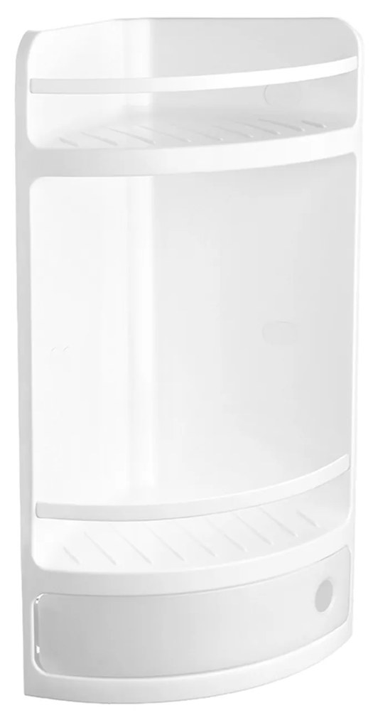 Estante Wc de Canto com Gaveta Branco 20X20X50CM