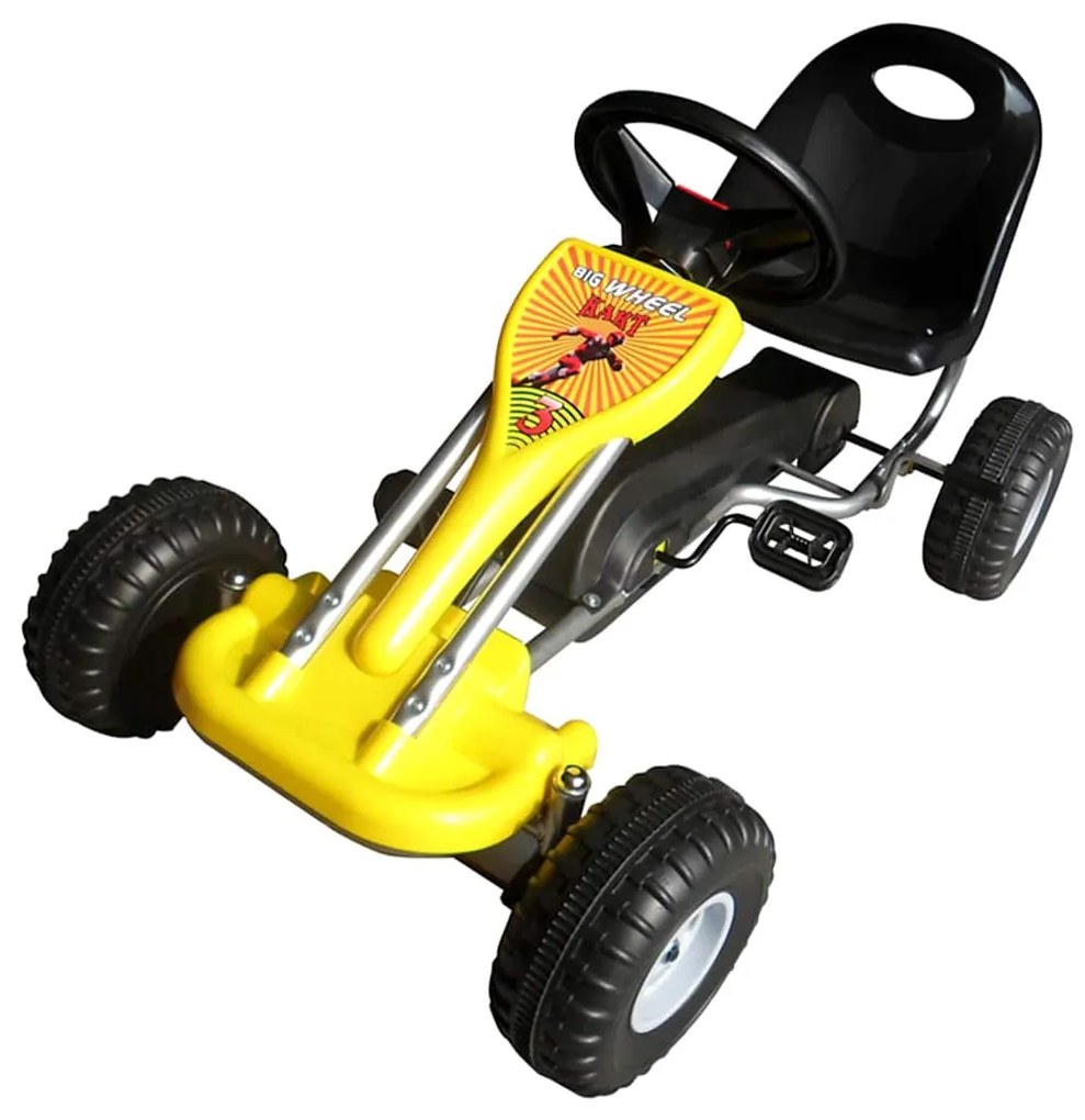 Kart a pedais amarelo