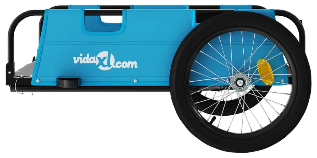 Reboque de bicicleta tecido oxford/ferro azul