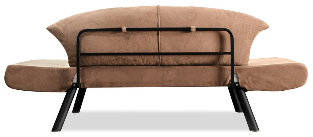 Sofá-Cama de 2 Lugares Genzo – Castanho Claro – 177x87x75 cm