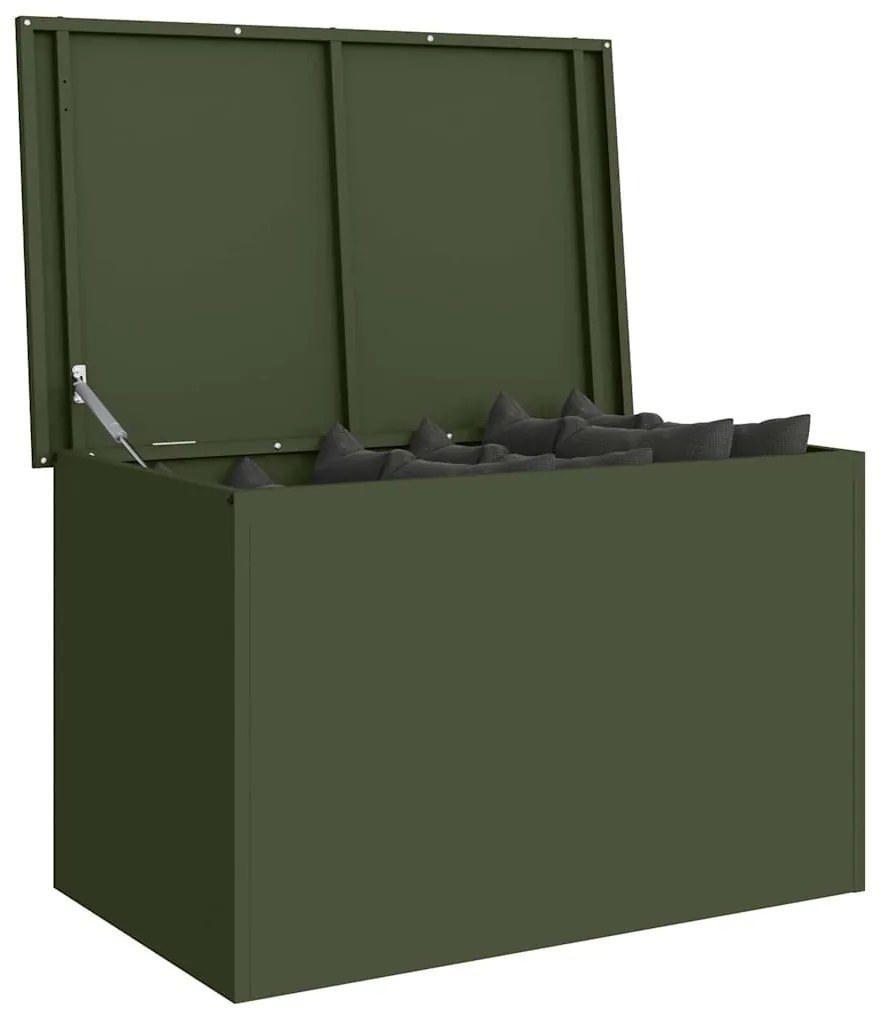 Caixa de Armazenamento Externa Verde-oliva 80 x 50.5 x 50 cm