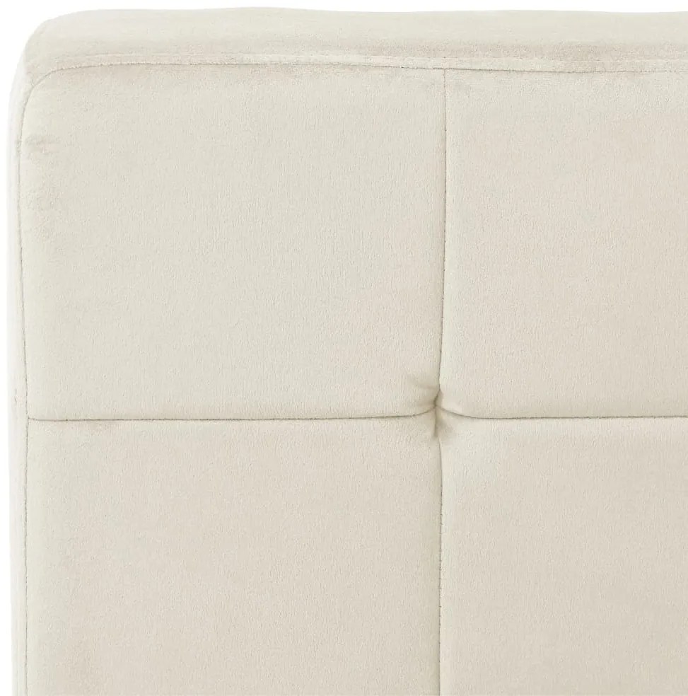Cadeira de descanso 65x79x87 cm veludo creme