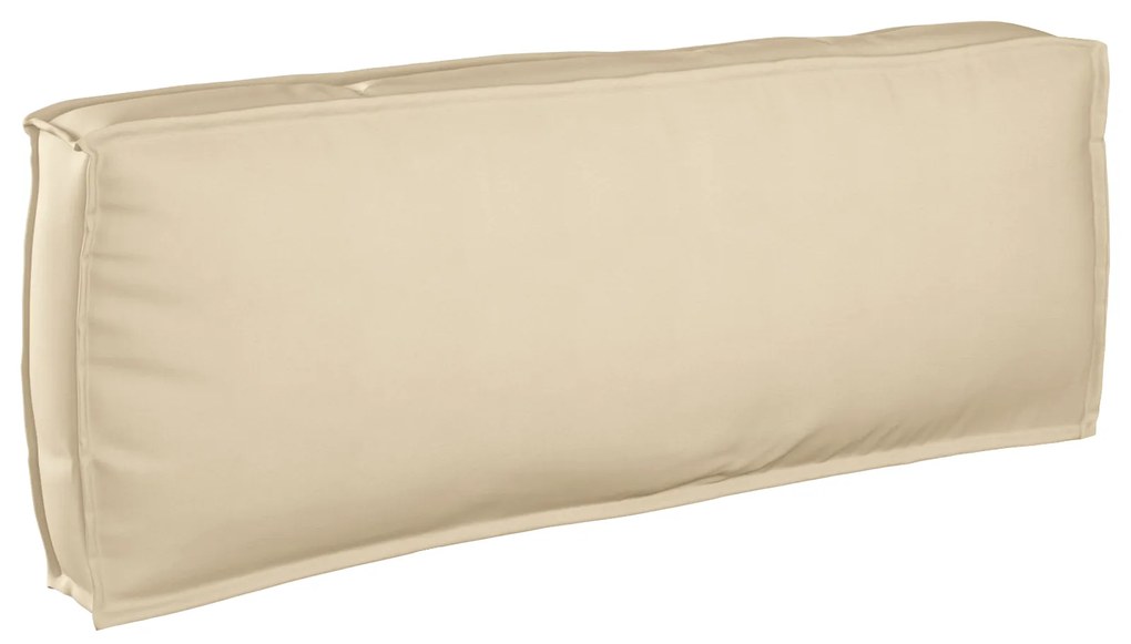 vidaXL Almofada de palete para encosto Bege 120 x 40 x 12 cm