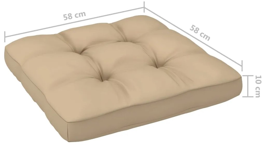 6 pcs conj. lounge paletes c/ almofadões pinho impregnado cinza