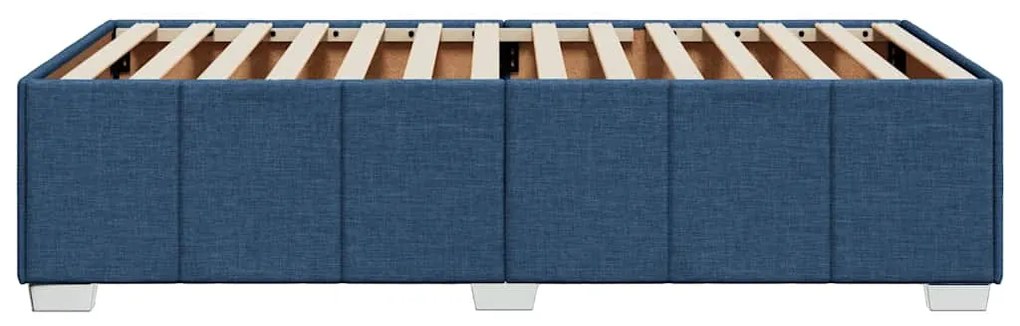 Estrutura de cama sem colchão 100x200 cm tecido azul