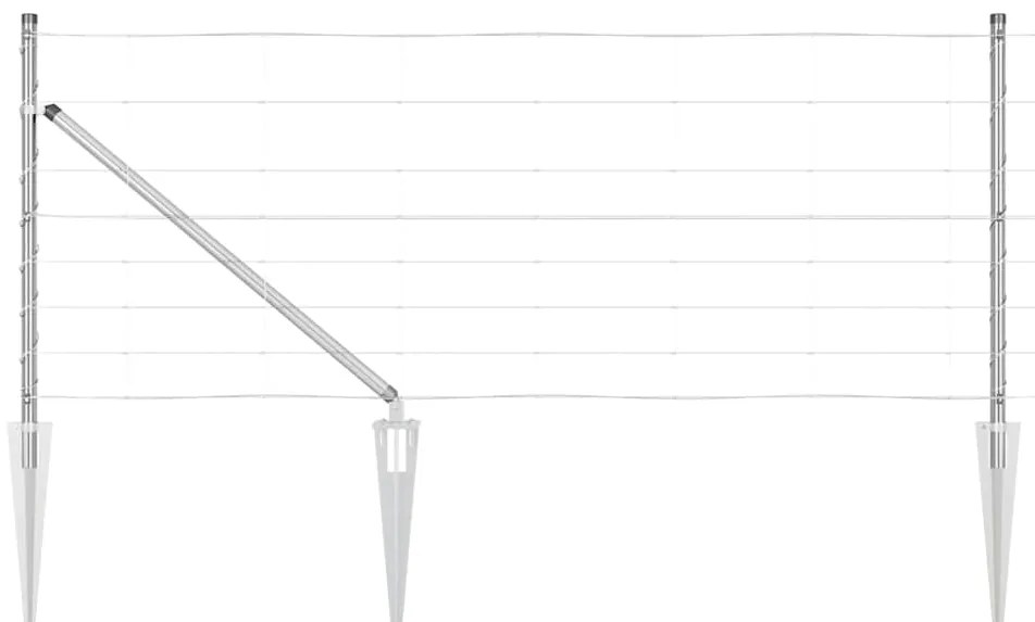 Cerca de Campo 0,8 x 50 m em Aço Galvanizado