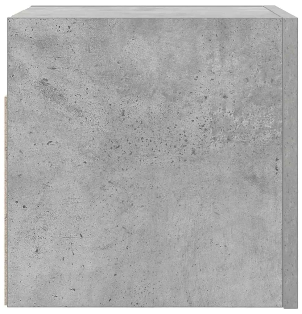 Móvel de TV de parede 30,5x30x30 cm cinzento cimento