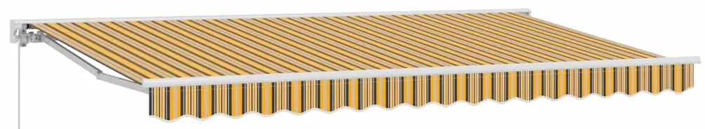 Toldo Retrátil Manual Azul Marinho 400x200 cm