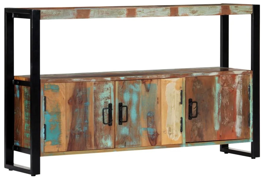 Aparador 120x30x75 cm madeira recuperada maciça