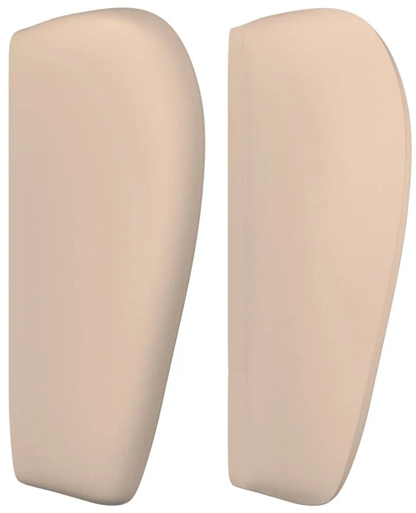 Cabeceira cama abas couro artificial 93x23x78/88 cm cappuccino