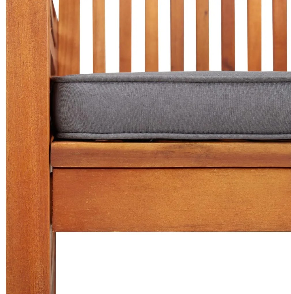 Cadeiras de jantar jardim c/ almofadões 2 pcs madeira acácia