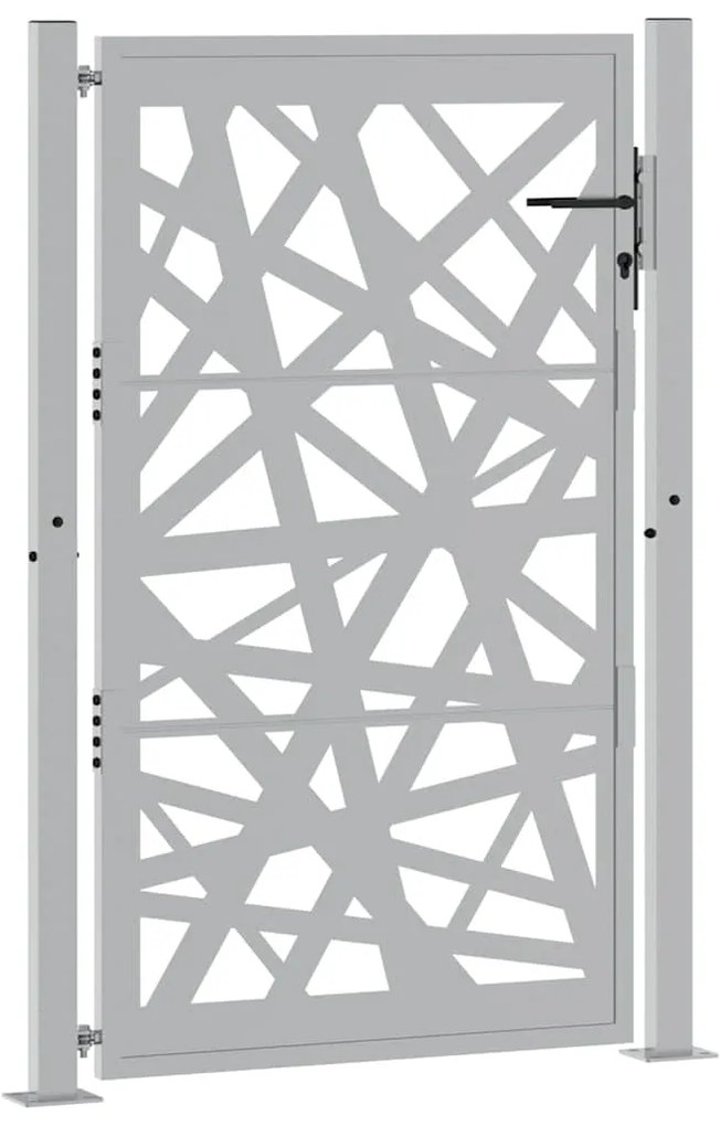 Portão de jardim 105x155 cm design de luz em aço resistente