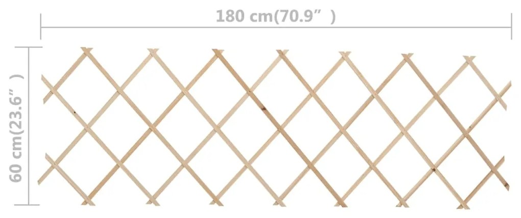 Cercas em treliça 5 pcs 180x60 cm madeira de abeto