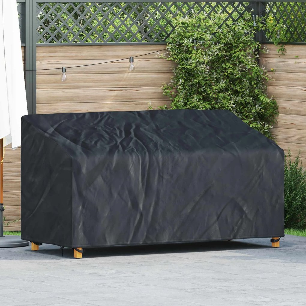 vidaXL Capa para banco de jardim 185 x 85 x 65 / 94 cm