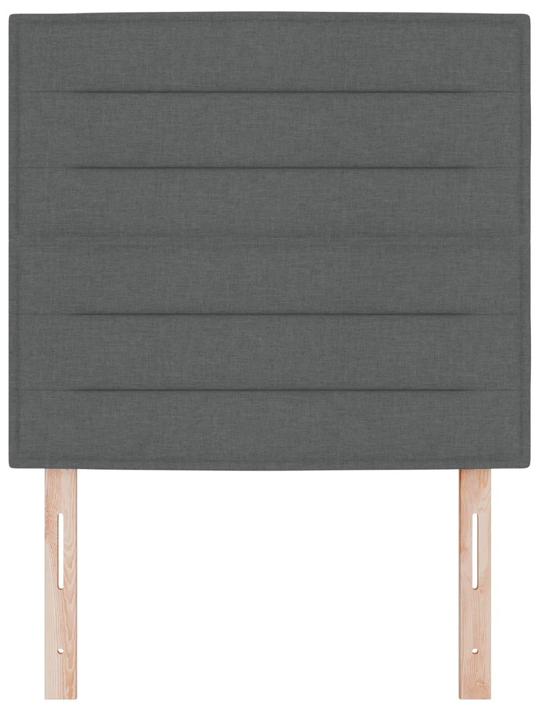 Cabeceira Design Linhas Cinza Escuro 80 cm Tecido