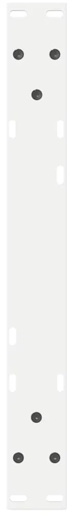 Pés para mesa de centro 2 peças, branco, 50x(30-31,3) cm, aço