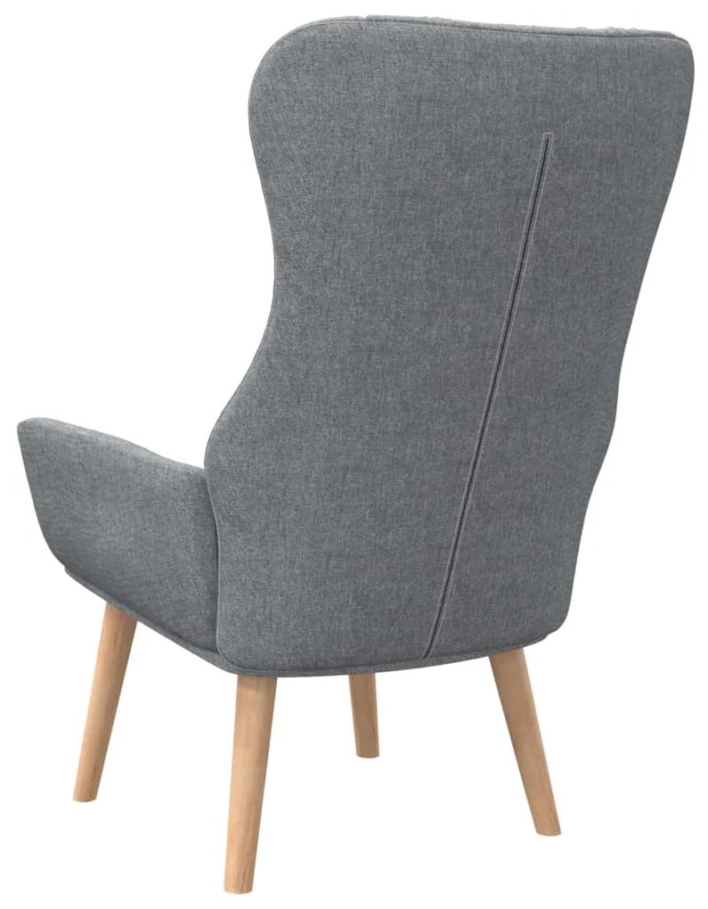 Poltrona Kalani WingBack em Tecido - Cinzento-Claro - Design Nórdico