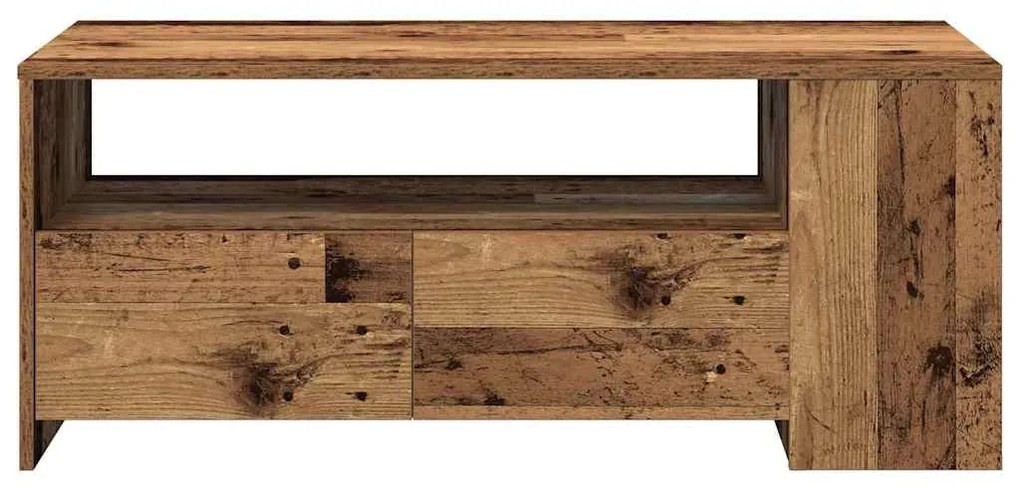 Mesa de Centro em Madeira Velha 102x55x43,5 cm em Madeira Engenharia
