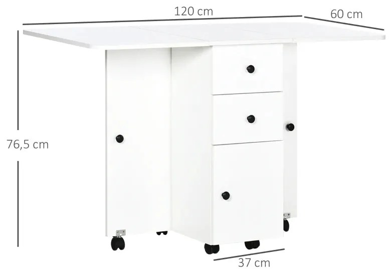 Mesa Dobrável Lixy - Design Nórdico