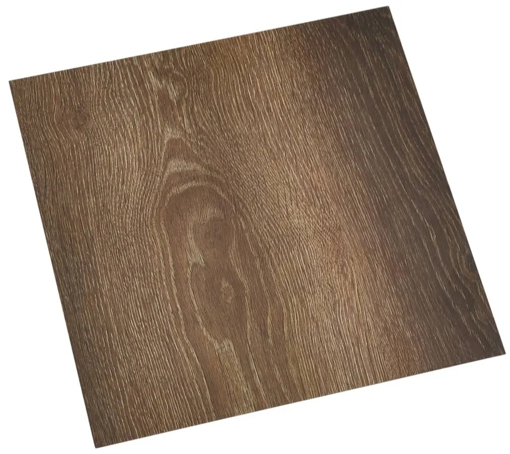 Tábuas de soalho autoadesivas 55 pcs 5,11 m² PVC castanho
