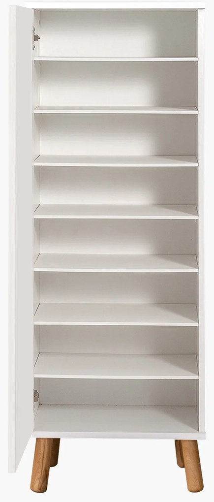 Conjunto de Mobiliário de Entrada Vegas – Branco/Antracite – Móvel par