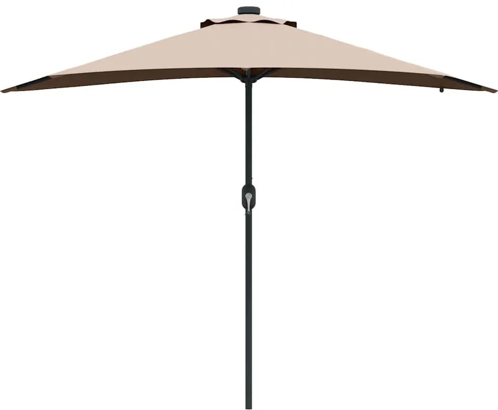 Guarda-sol de Jardim Cinzento-acastanhado 294 x 150 x 223 cm