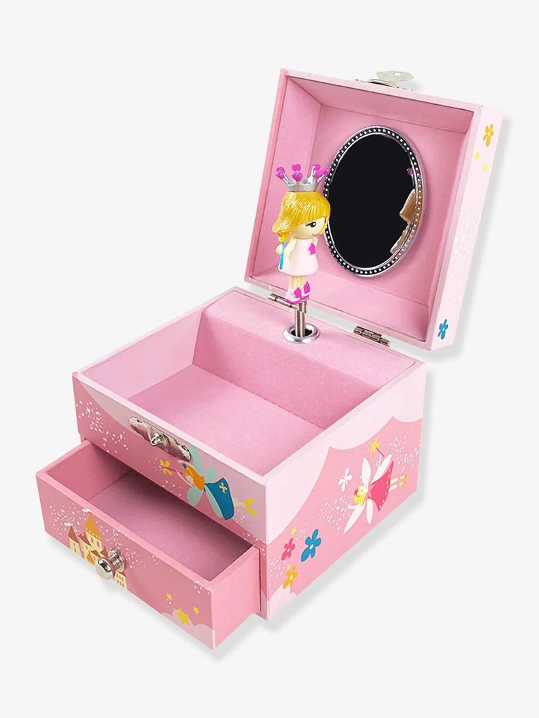 Caixa de música em forma de cubo, Princesa - TROUSSELIER rosa